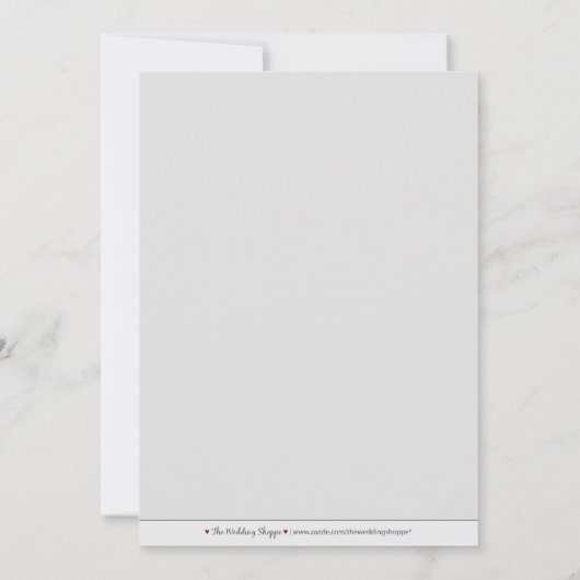 Save The Date 5X7 Choisissez votre propre couleur Baroque Enregi (Dos)