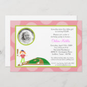 Save The Date 5x7 Fille Rose Soft Ball Anniversaire Douche Invit (Devant / Derrière)