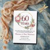 Save The Date 60e anniversaire du Mariage Diamond