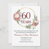 Save The Date 60e anniversaire du Mariage Diamond (Devant)