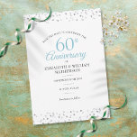 Save The Date 60e Mariage Diamond Anniversaire Coeurs Confetti<br><div class="desc">Doté de délicats coeurs d'amour confetti. Personnalisez avec votre soixante ans spécial anniversaire diamant enregistrer les informations de date dans des lettres chic. Conçu par Thisisnotme©</div>