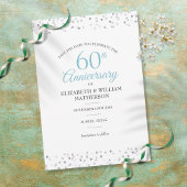 Save The Date 60e Mariage Diamond Anniversaire Coeurs Confetti