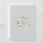 Save The Date 70e anniversaire de Mariage Rose Floral Garland (Dos)