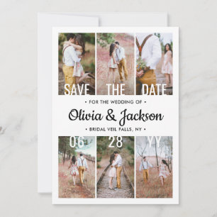 Save The Date 7 Photo Simple Moderne Mariage Remplacement Change