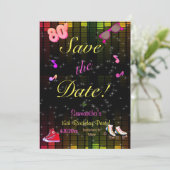 Save The Date 80's Save the Date, Back to the 80's, Any Age, (Debout devant)