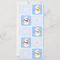 À damiers hiver bonhomme de neige motif et flocons