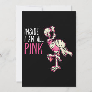 Save The Date À L'Intérieur Je Suis Tout Flamant rose Rose Fla