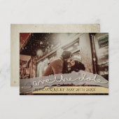 "Save the Date" Aangepaste foto trouwdatum Save The Date (Voorkant / Achterkant)