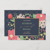 Save the Date - Aangepaste Kaart - Bloemen, Tuin (Voorkant / Achterkant)