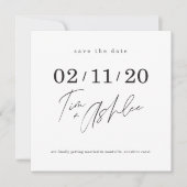 SAVE THE DATE aangepaste ontwerp voor Tim + Ashlee Kaart (Voorkant)
