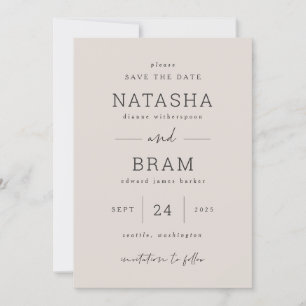 Save The Date Aankondiging Trouwfoto Kaart