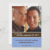 Save the Date Aankondigingen {Color Block} (Voorkant)