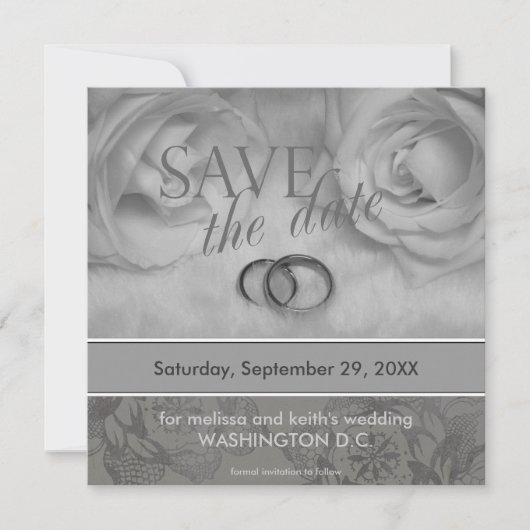 Save the Date-aankondigingen Kaart (Voorkant)