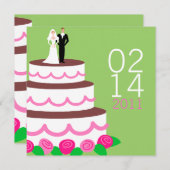 Save the Date Aankondigingen {Trouwtaart} (Voorkant / Achterkant)