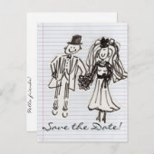 Save the date! aankondigingskaart (Voorkant / Achterkant)