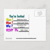 Save the date aankondigingskaart (Achterkant)