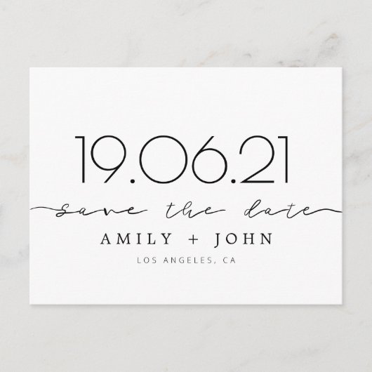 Save the date aankondigingskaart (Voorkant)