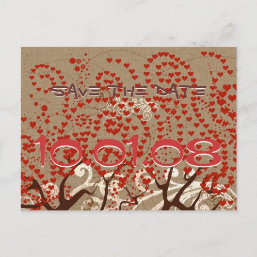 Save the date aankondigingskaart (Voorkant)