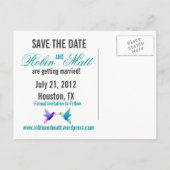 Save the date! aankondigingskaart (Achterkant)