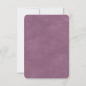Save The Date Abstrait Ethereal Mauve Lilac Purple Mariage (Dos)
