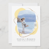 Abstrait Géométrique Moderne Enregistrer La Date P