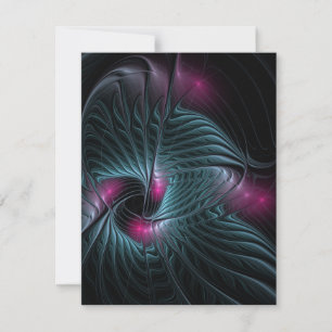 Save The Date Abstrait Imaginaire coloré fractal