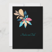 Save The Date Abstrait mariage moderne et élégant (Dos)