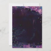 Save The Date Abstraite couleur noire moderne Enregistrer la dat (Dos)