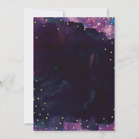 Save The Date Abstraite couleur noire moderne Enregistrer la dat (Dos)