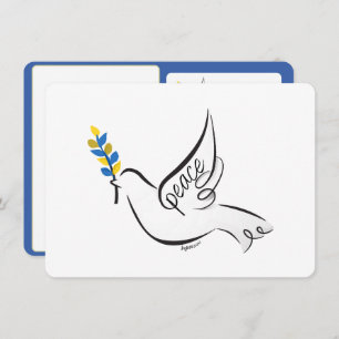 Save The Date Accueil personnalisé de Dove of Peace
