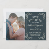 Save The Date Adelaide Frame | Couleurs courbes | Réservez la da (Devant)