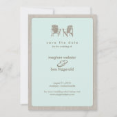 Save The Date Adirondack Chaises Mariage Enregistrer la date (Devant)