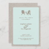 Save The Date Adirondack Chaises Mariage Enregistrer la date (Devant / Derrière)