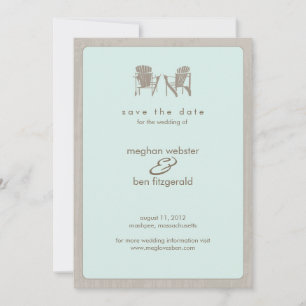 Save The Date Adirondack Chaises Mariage Enregistrer la date