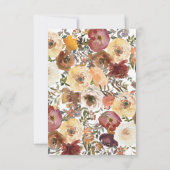 Save The Date Affaire Watercolor Bouquets Wedding (Dos)