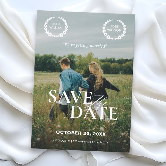 Save The Date Affiche de film de mariage