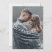 Save The Date Affiche de film de photo de mariage Moderne minima (Dos)