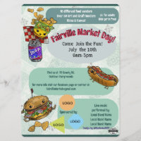 Affiche de l'événement du jour du marché (sans IA)