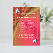 Save The Date Affiche de théâtre Mariage Theme Ticket (Debout devant)