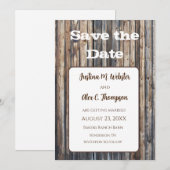 Save The Date Aimant de sauvegarde de mariage rustique Faire par (Devant / Derrière)