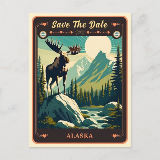 Save the date | Alaska Invitation Briefkaart (Voorkant)