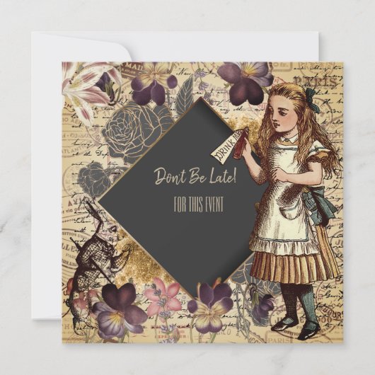 Save The Date Alice Au Pays Des Merveilles (Devant)