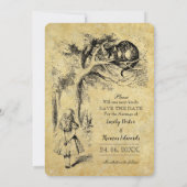 Save The Date Alice au pays des merveilles sur Mariage papier vi (Dos)