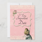 Save The Date Alice au pays des merveilles Très important Mariag (Devant)