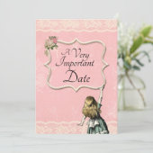 Save The Date Alice au pays des merveilles Très important Mariag (Debout devant)