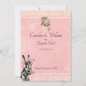 Save The Date Alice au pays des merveilles Très important Mariag (Dos)