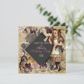 Save The Date Alice In Wonderland Enregistrer La Date (Debout devant)