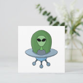 Save The Date Alien dans son petit vaisseau spatial (Debout devant)