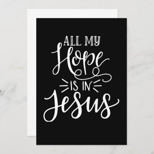 Save The Date All My Hope Is In Jesus Christian (Devant / Derrière)