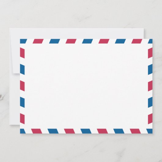 Save The Date Allemagne Air Mail Mariage Enregistrer La Date (Dos)